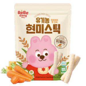 Bánh Gạo Lứt Hữu Cơ Bebedang Hình Que Vị Cà Rốt